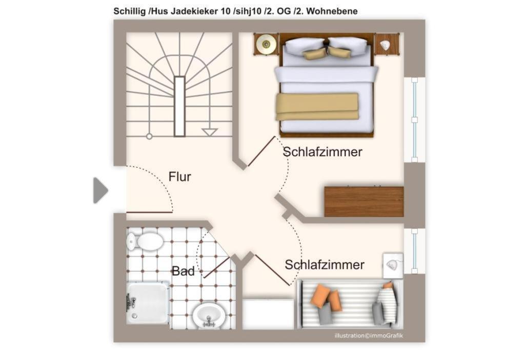 Apartmán Hus Jadekieker Hus Jadekieker 10 Schillig Exteriér fotografie