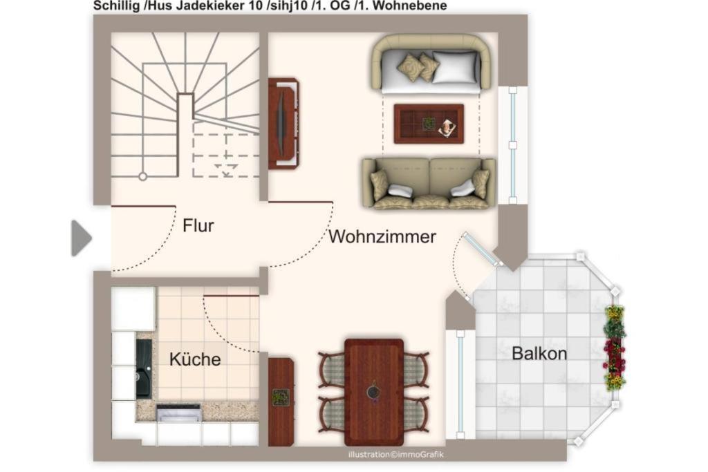 Apartmán Hus Jadekieker Hus Jadekieker 10 Schillig Exteriér fotografie